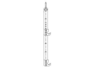 Elevador vertical de doble haz para cable conductor